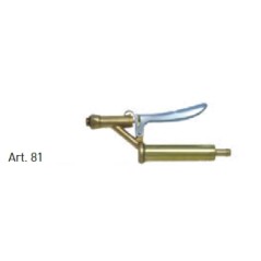 Large TECNOSPRAY 10 mm diameter brass lever handle for hand sprayer | Newgardenstore.eu