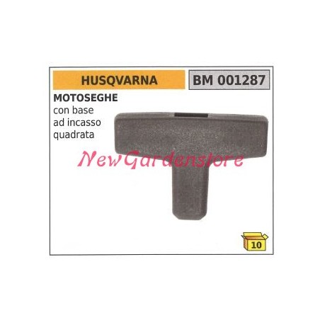 HUSQVARNA starter handle with square recessed base 001287 | Newgardenstore.eu
