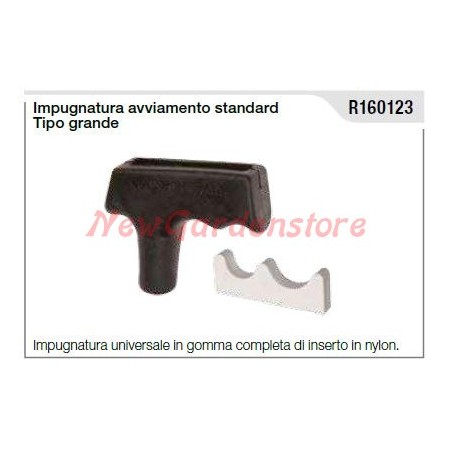 Impugnatura avviamento standard tipo grande universale in gomma R160123 | Newgardenstore.eu