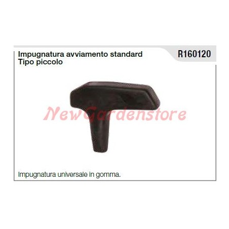 Empuñadura de arranque universal pequeña estándar de goma R160120 | Newgardenstore.eu