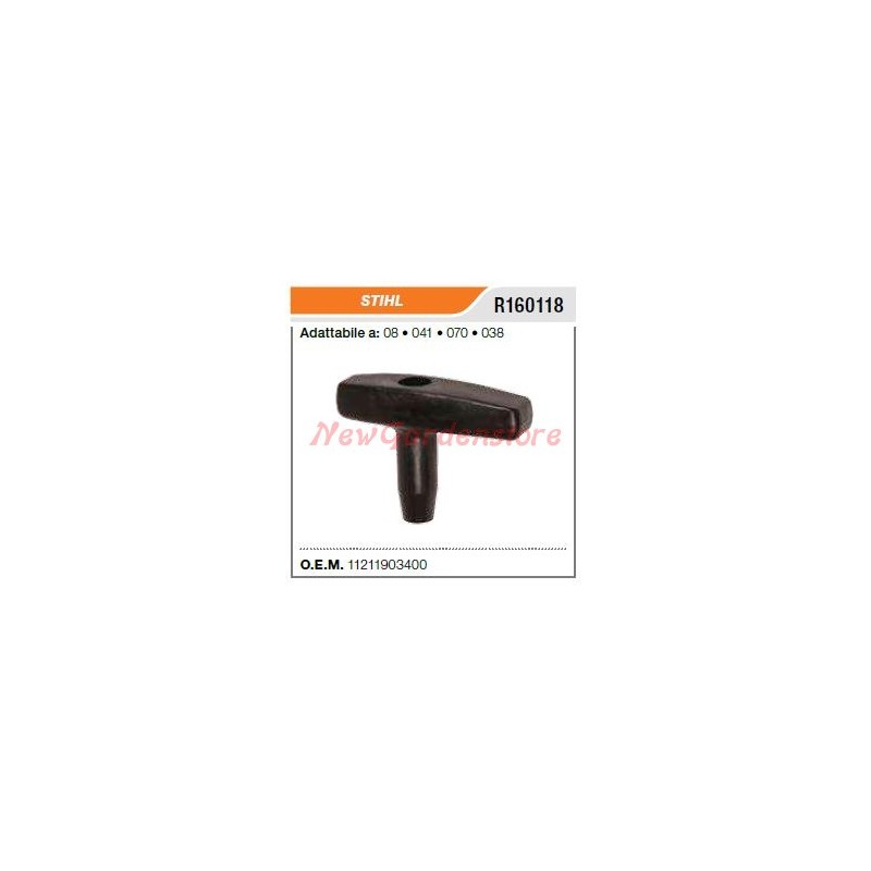 Empuñadura de arranque para motosierra STIHL 8 041 070 038 R160118