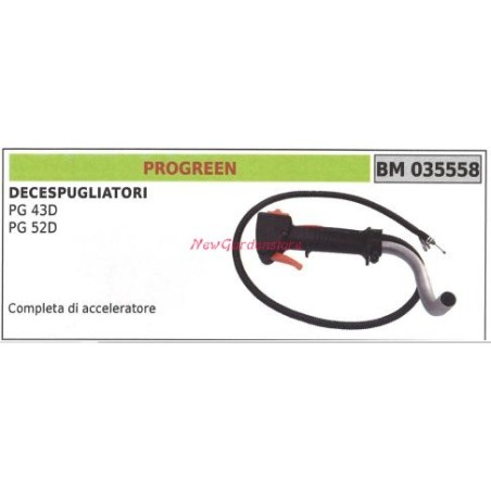 Impugnatura con acceleratore PROGREEN decespugliatore PG 43D 52D 035558 | Newgardenstore.eu