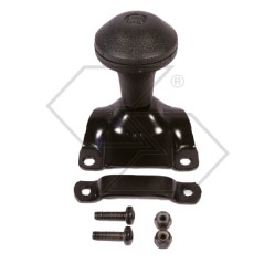 Pomo de volante ancho de metal negro para tractor agrícola | Newgardenstore.eu