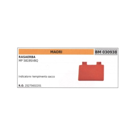 Bag filling indicator MAORI lawnmower MP 5819SVBQ 25275602201 | Newgardenstore.eu