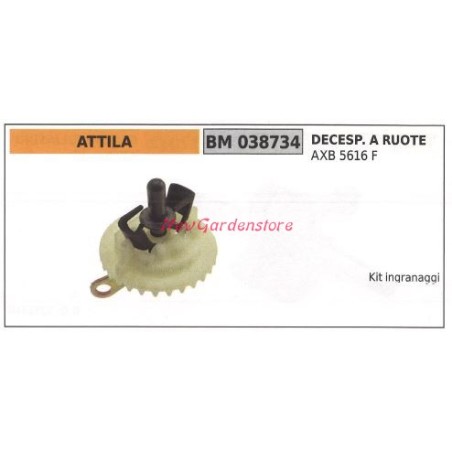 Eje motriz ATTILA motor desbrozadora de ruedas AXB 5616 F 038734 | Newgardenstore.eu