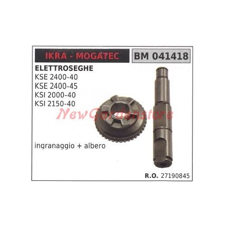 IKRA gear with shaft for KSE 2150-40 2400-40 electric saw 041418 | Newgardenstore.eu