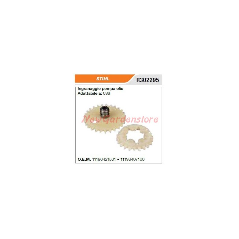 STIHL Kettensägen-Ölpumpe Getriebe 038 R302295