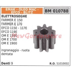 Ingranaggio ruota dentata EMAK per elettrosega FARMER E 150 E 170 EFCO 115E 010788 | Newgardenstore.eu
