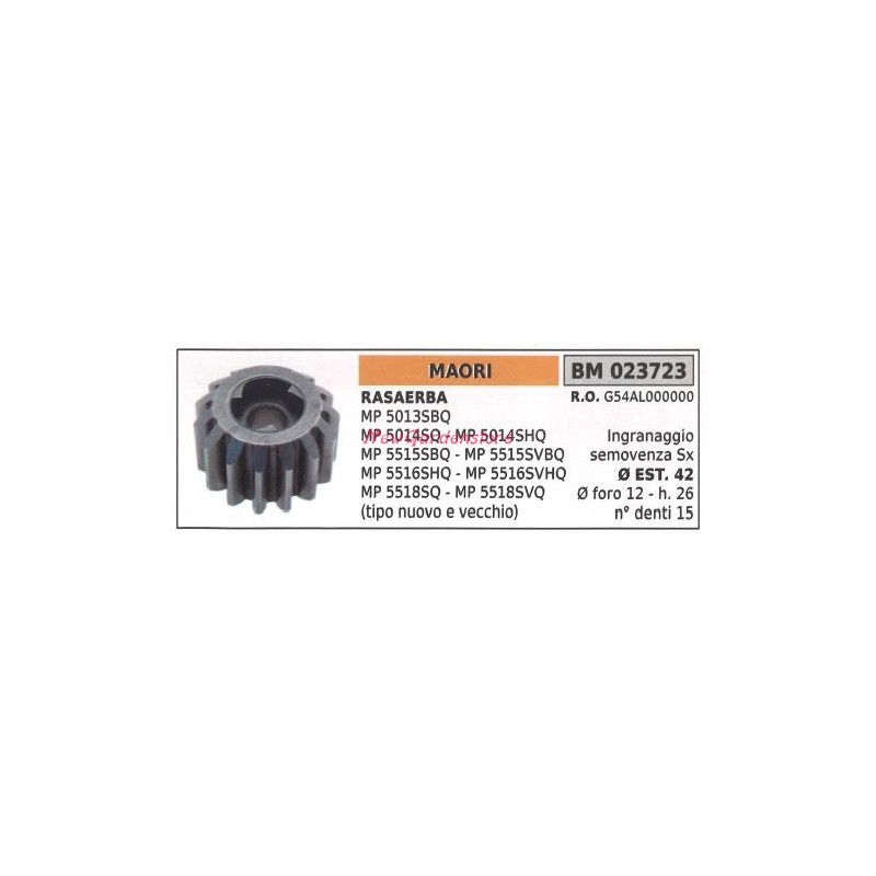 MAORI selbstfahrendes Getriebe SX Rasenmäher MP 5013SBQ 023723