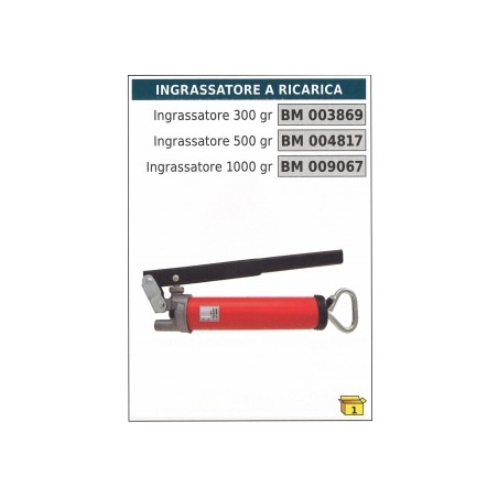 Ingrassatore a ricarica 1000 gr codice 009067 | Newgardenstore.eu