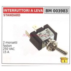 Lever switch STANDARD 2 faston terminals 250 vac 15 A 003983