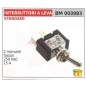 Lever switch STANDARD 2 faston terminals 250 vac 15 A 003983