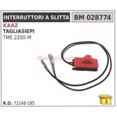 Interruptor deslizante KAAZ TME 2200 M cortasetos 028774 | Newgardenstore.eu