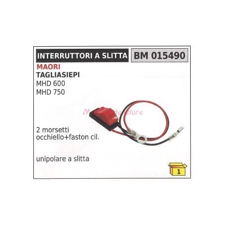 Interruttore a slitta MAORI tagliasiepe MHD 600 750 unipolare 015490 | Newgardenstore.eu