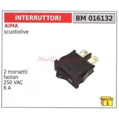 Interruptor quitanieves AIMA 2 bornes faston 250VAC 6A 016132