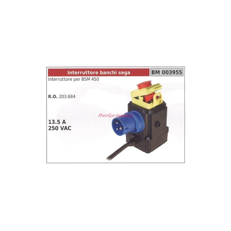 Disjoncteur de scie pour BSM 450 23.5 A 250 VAC 003955 203.684
