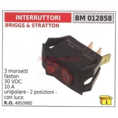 Interruptor BRIGGS&STRATTON 3 terminales faston 30VDC 10 A 012859 | Newgardenstore.eu