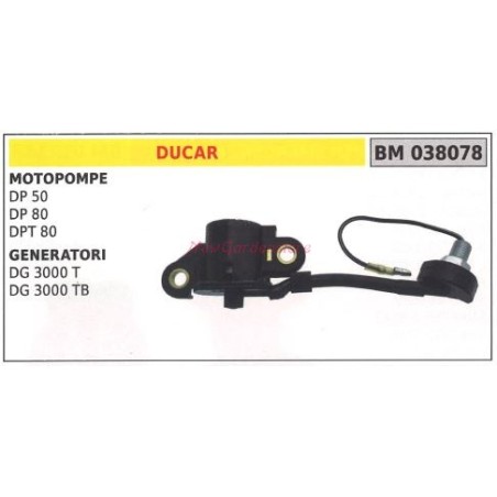 Interrupteur de sécurité huile DUCAR moteur pompe DP 50 générateur dg3000t 038078 | Newgardenstore.eu