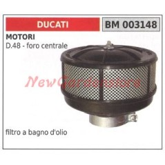 Filtro aria a bagno d'olio DUCATI per motore D 48 foro centrale 003148 | Newgardenstore.eu