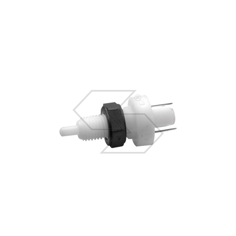 Short stop switch with external threaded ring nut for agricultural machine