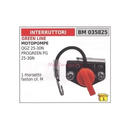 Motobomba GREEN LINE QGZ 25 30N Interruptor PROGREEN PG 25 30N 035825 | Newgardenstore.eu