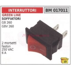 Interruttore GREEN LINE soffiatore GB 260GBV 260 2 morsetti faston 017011