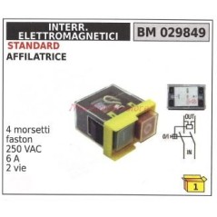 Magnetic switch STANDARD sharpener 4 faston terminals 250 VAC 029849