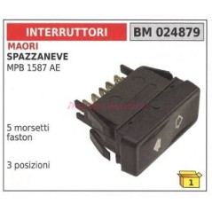 Interruptor motor quitanieves MAORI MPB 1587 AE 5 bornes faston 024879