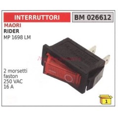 Interruptor MAORI rider MP 1698 LM 2 terminales faston 250 VAC 16A 026612