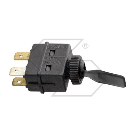 Interrupteur à levier long non lumineux pour tracteur agricole couleur noire | Newgardenstore.eu