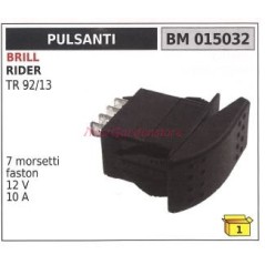 Interruptor pulsador BRILL rider TR 92/13 7 bornas faston 12 V 10 A 015032