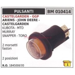 Interruptor pulsador CASTELGARDEN tractor de césped ariens castel. 010414 | Newgardenstore.eu