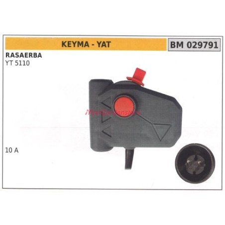 Interrupteur électrique KEYMA pour tondeuse à gazon avec moteur YT 5110 029791 | Newgardenstore.eu