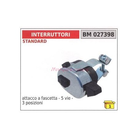 INTERRUPTOR ESTÁNDAR conexión de pinza de 5 vías 3 posiciones 027398 | Newgardenstore.eu