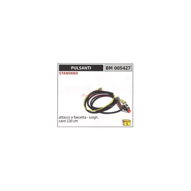 STANDARD interruptor pinza conexión cable longitud 120cm 005427