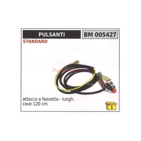STANDARD interruptor pinza conexión cable longitud 120cm 005427 | Newgardenstore.eu