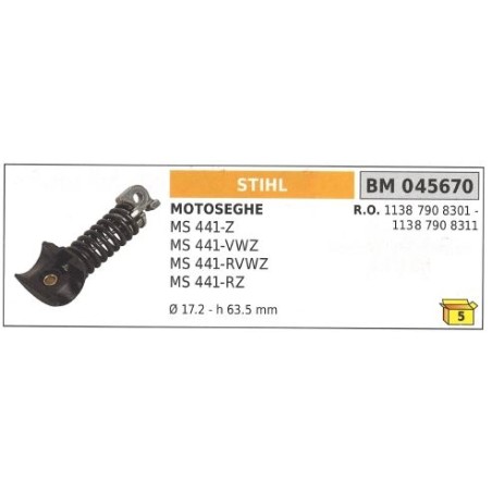 Antivibrante STIHL motosega MS 441 Z 441-VWZ 441-RVWZ 441-RZ 045670 | Newgardenstore.eu