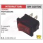 ZOMAX interrupteur moteur tronçonneuse 2000 2 bornes faston 250VAC 6A 029700