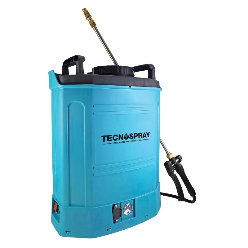 Sprühgerät TECNOSPRAY E16 16L Kapazität 12 V Lithium-Batterie und Ladegerät enthalten