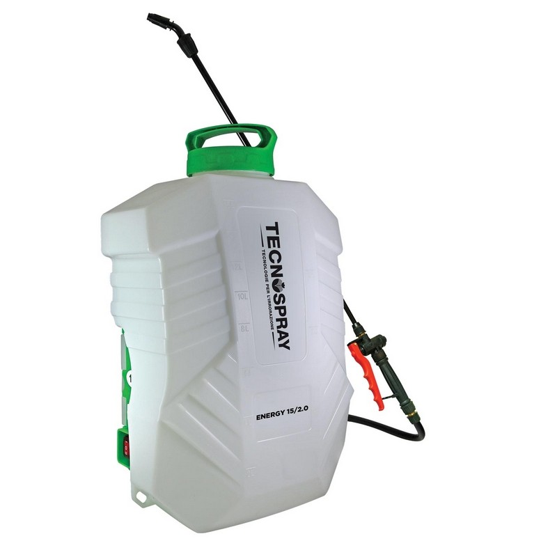 Irroratrice TECNOSPRAY ENERGY15/2.0 capacita' 15L batteria 21V e carica inclusi