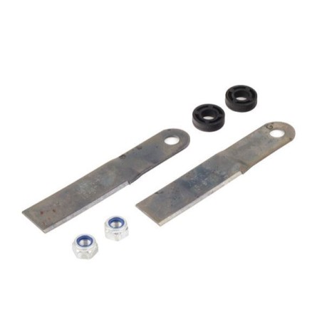 Kit 2 blades + 2 washers + 2 nuts compatible KLIPPO 22-317 | Newgardenstore.eu