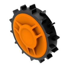 Kit 2 HIGH GRIP weighted wheels for WORX WR141 - WR142 - WR143 robot mowers | Newgardenstore.eu