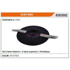 Kit 4 blades for OLEOMAC orion robot R303502 | Newgardenstore.eu