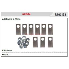 Kit 9 cuchillas para robot HONDA miimo R303172 | Newgardenstore.eu