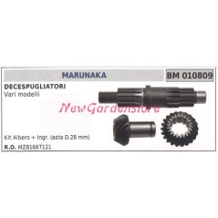 Bevel gear shaft kit MARUNAKA brushcutter various models 010809