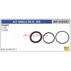 Kit anelli or N.109 UNIVERSALE pompa Bertolini C 53P 53PP 018387 | Newgardenstore.eu