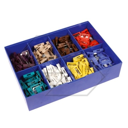 Kit assortimento 160 pz di fusibili lamellari uni | Newgardenstore.eu