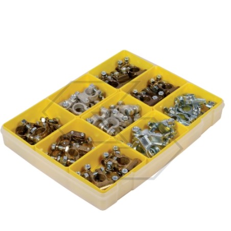 Kit d'assortiment de pinces à batterie en laiton 45 pièces | Newgardenstore.eu