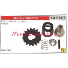 Kit de arranque eléctrico BRIGGS&STRATTON con enchufe elástico y piñón 010410 | Newgardenstore.eu