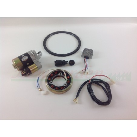 Engine electric starter kit ZANETTI ZDM86 ZDM88 YANMAR L100 KITZAE.06 | Newgardenstore.eu